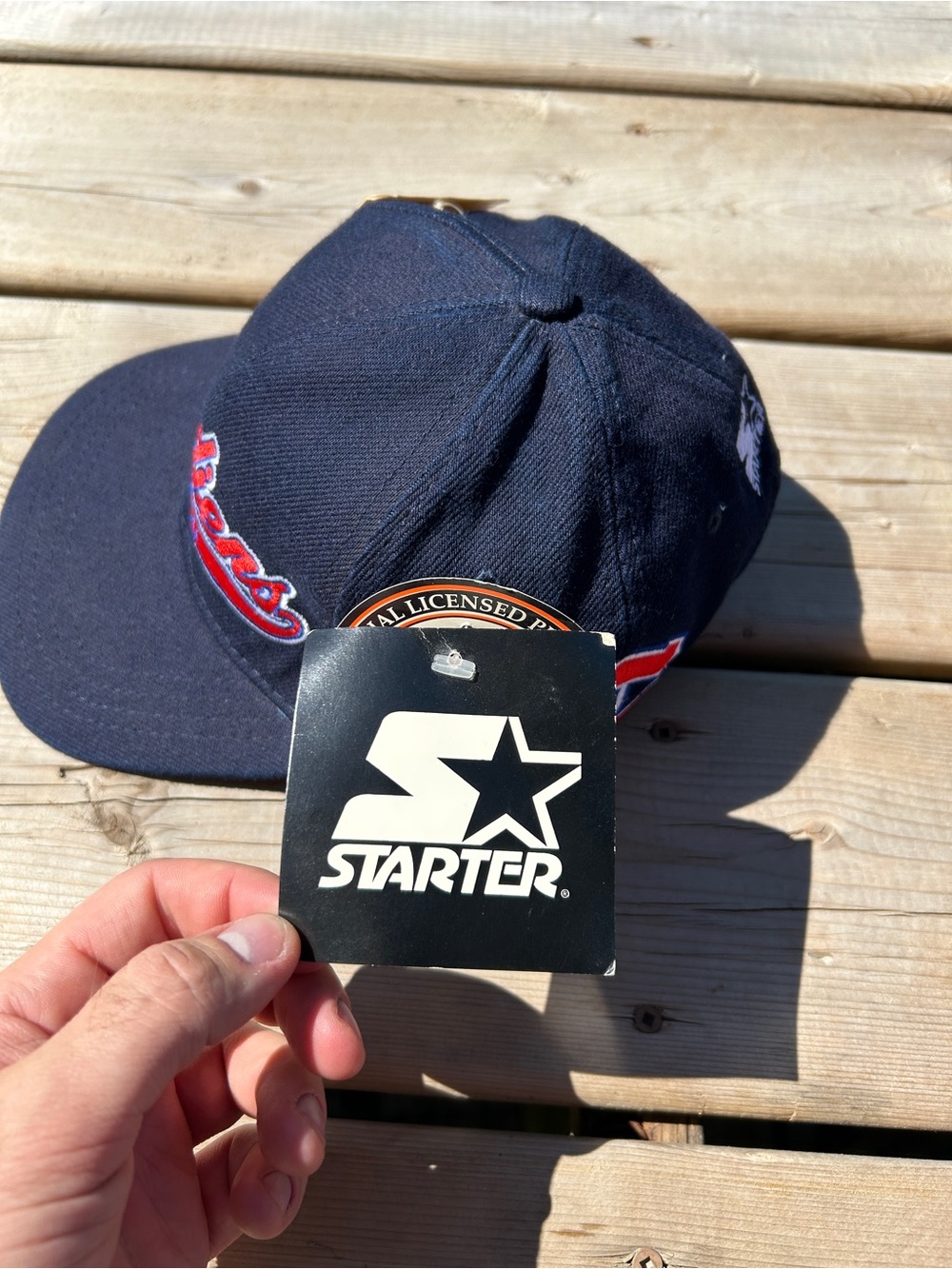 STARTER Navy NHL Montreal Canadiens Script Snapback Vintage with Red Logo NWT - Picture 4 of 6